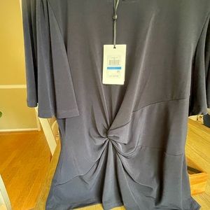 DKNY women blue blouse